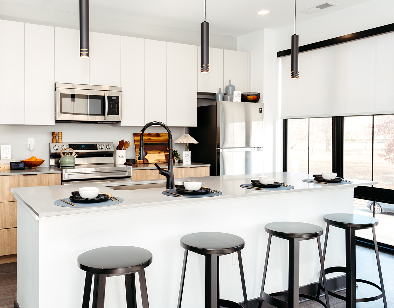 kitchen with modern appliances