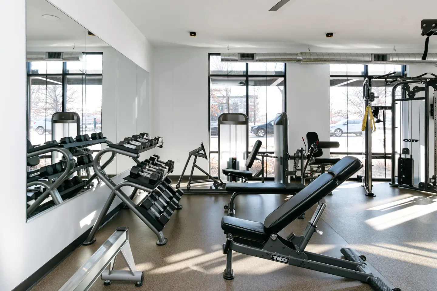 fully equipped fitness center