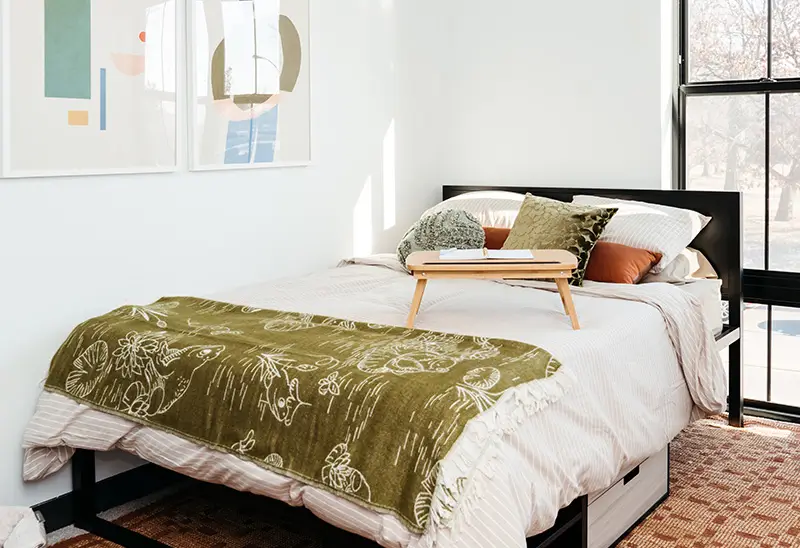 furnished bedroom